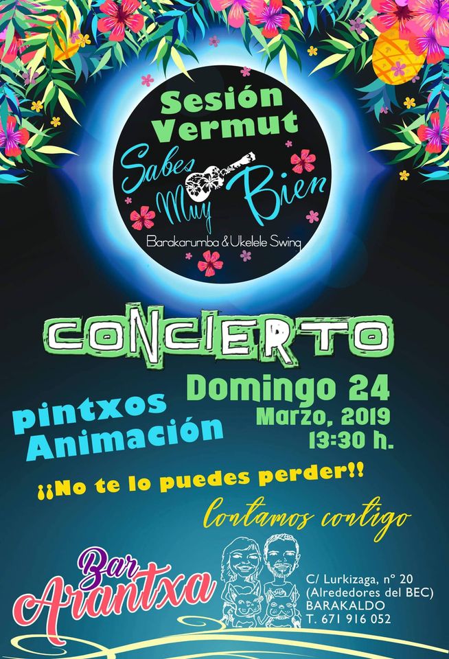 Concierto de Sabes Muy Bien en el Bar Arantxa de Barakaldo 24/03/2019