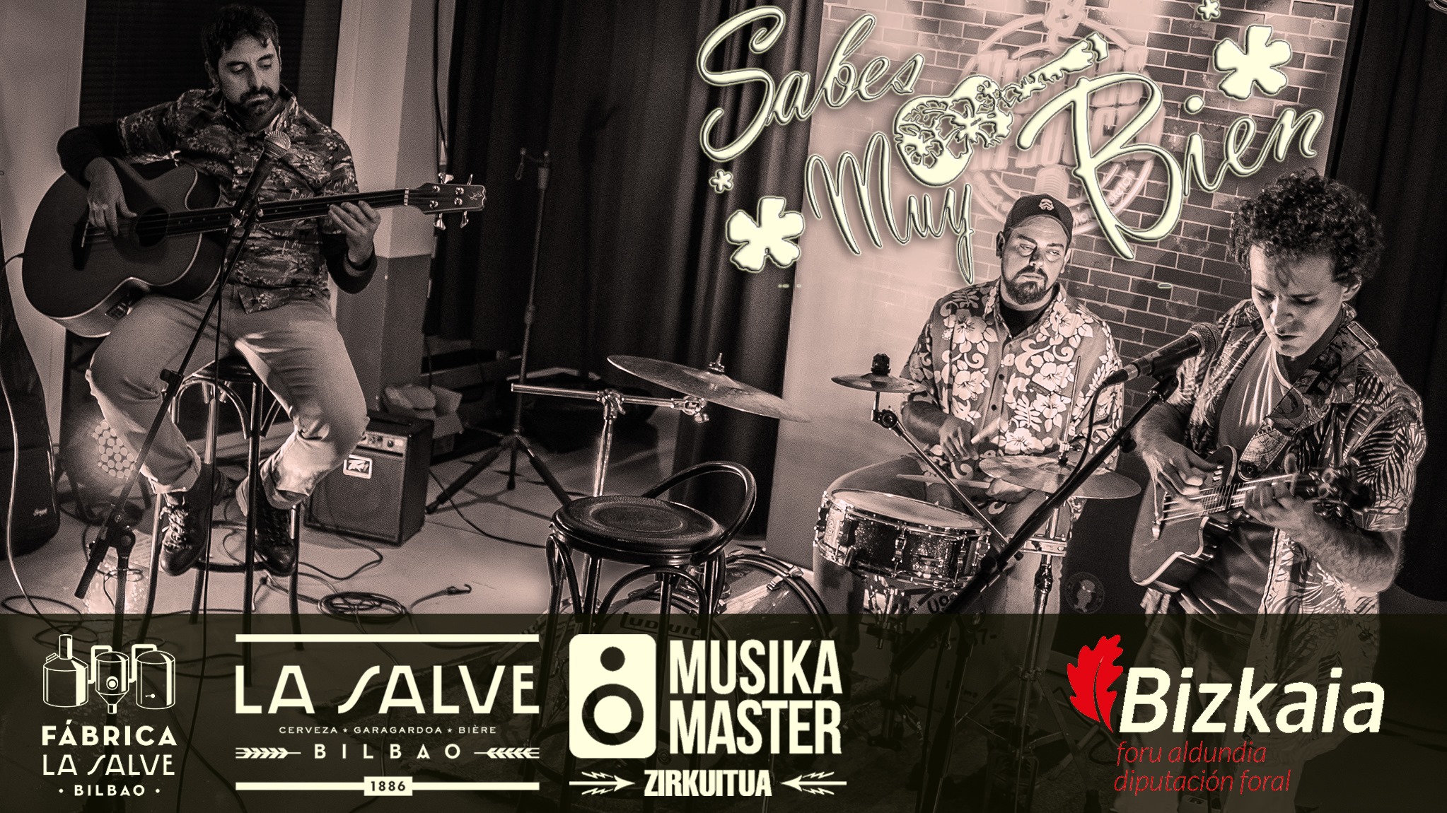 Concierto de Sabes Muy Bien en la fábrica de cervezas "La Salve" de Bilbao